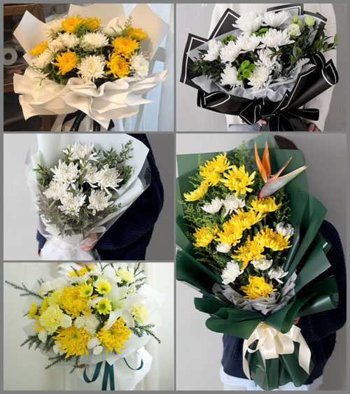 贵州毕节市黔西县太来乡五锁村白事花束代送